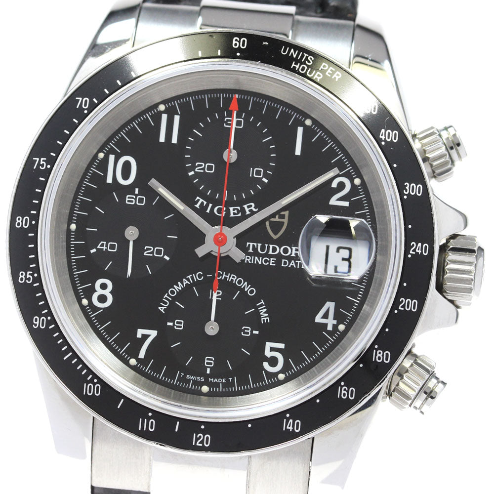 TUDOR Prince Date Chrono Time 79260P Date black Dial Automatic Men's Watch_844169