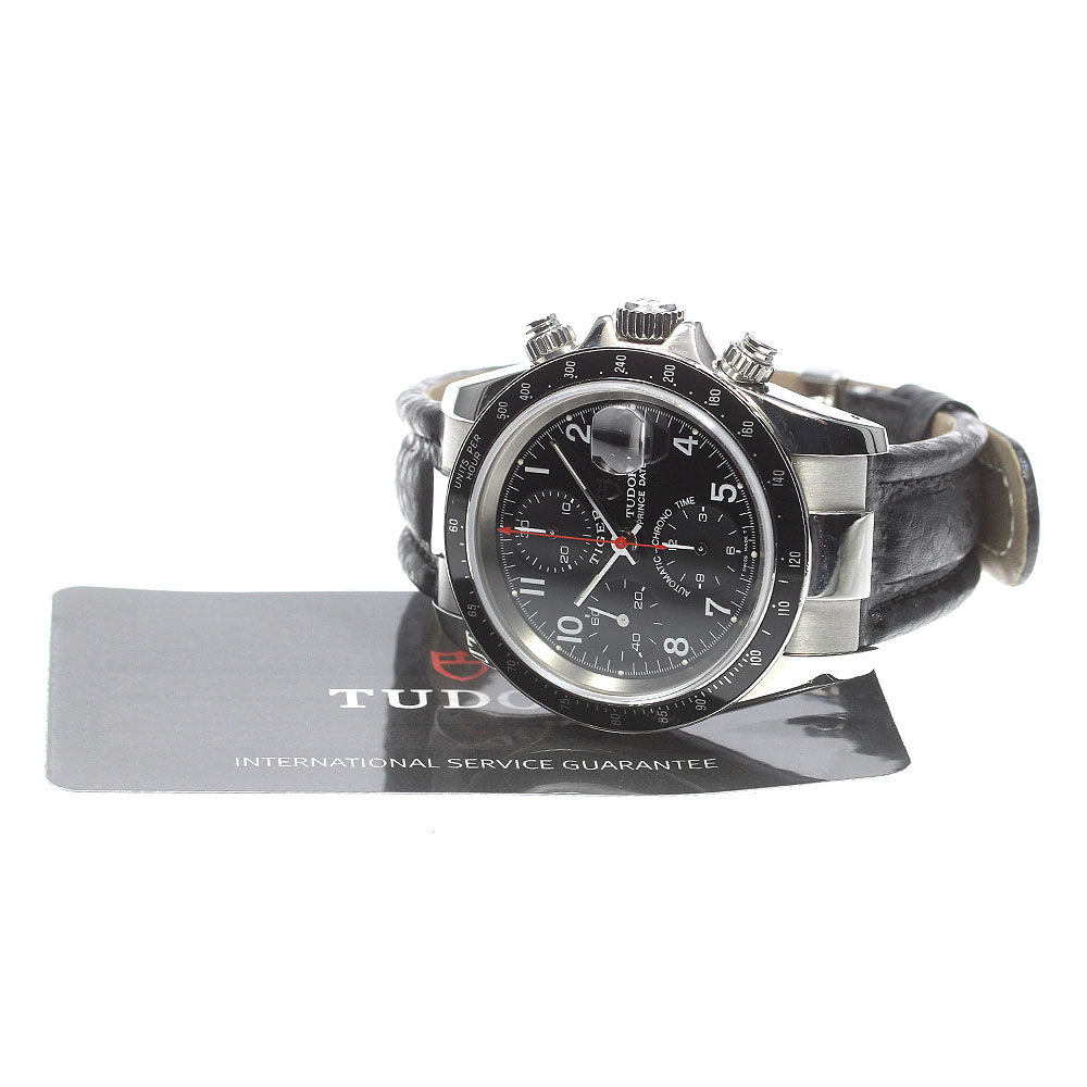 TUDOR Prince Date Chrono Time 79260P Date black Dial Automatic Men's Watch_844169