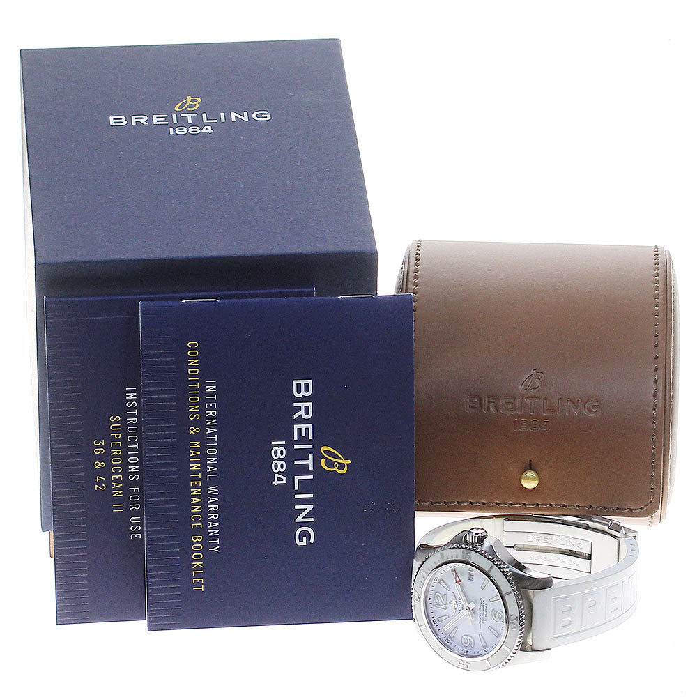 BREITLING Super Ocean 42 A17366 Date white Dial Automatic Men's Watch_844203