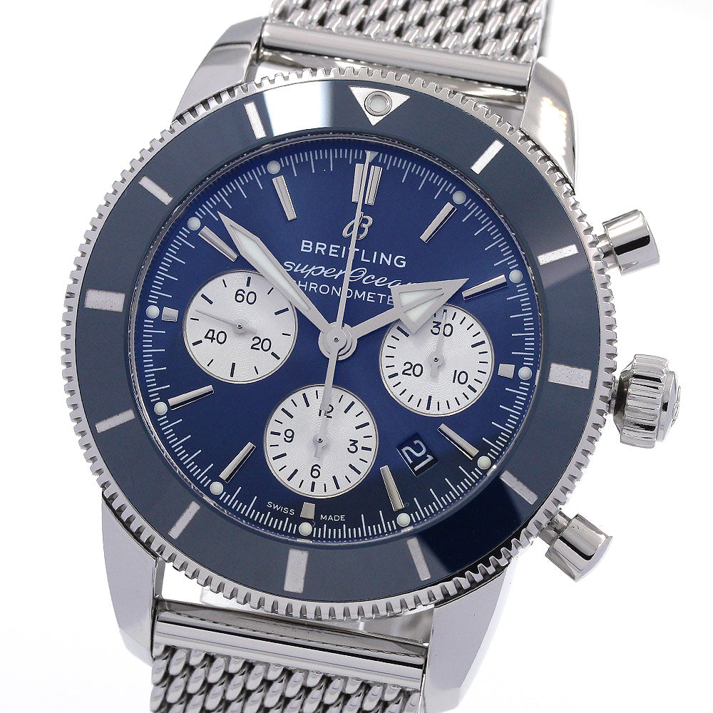 BREITLING Superocean HeritageII B01 AB0162 Chronograph blue Dial Automatic Men's Watch_844223