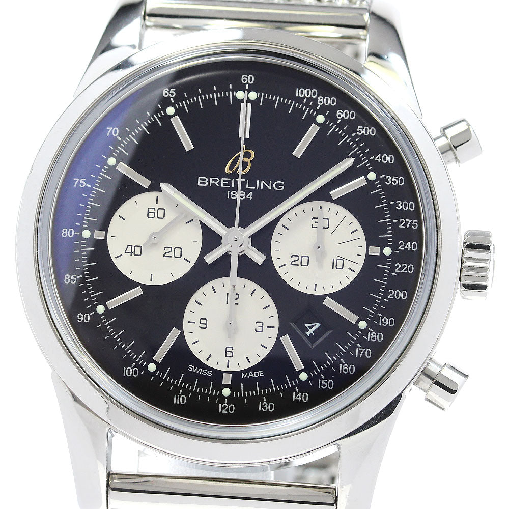 BREITLING Transocean AB0151 Chronograph black Dial Automatic Men's Watch_844230