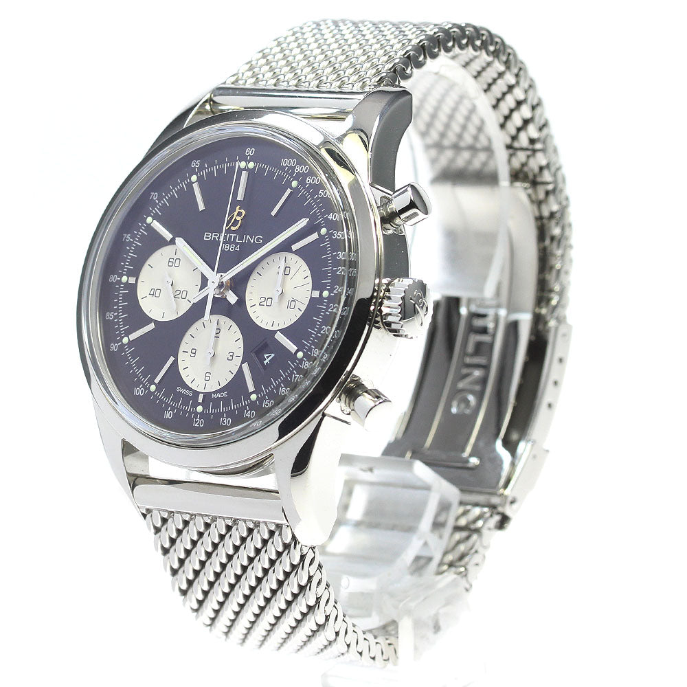 BREITLING Transocean AB0151 Chronograph black Dial Automatic Men's Watch_844230