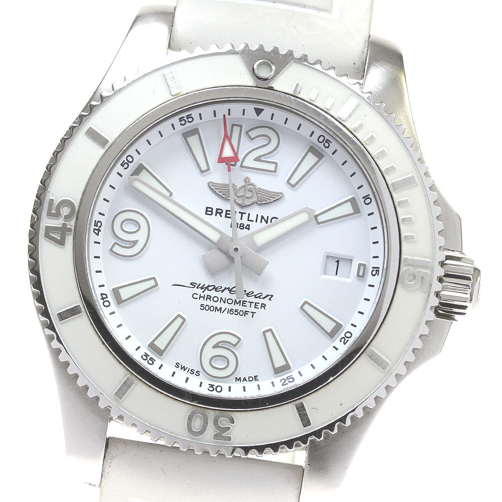BREITLING Super Ocean 42 A17366 Date white Dial Automatic Men's Watch_844231