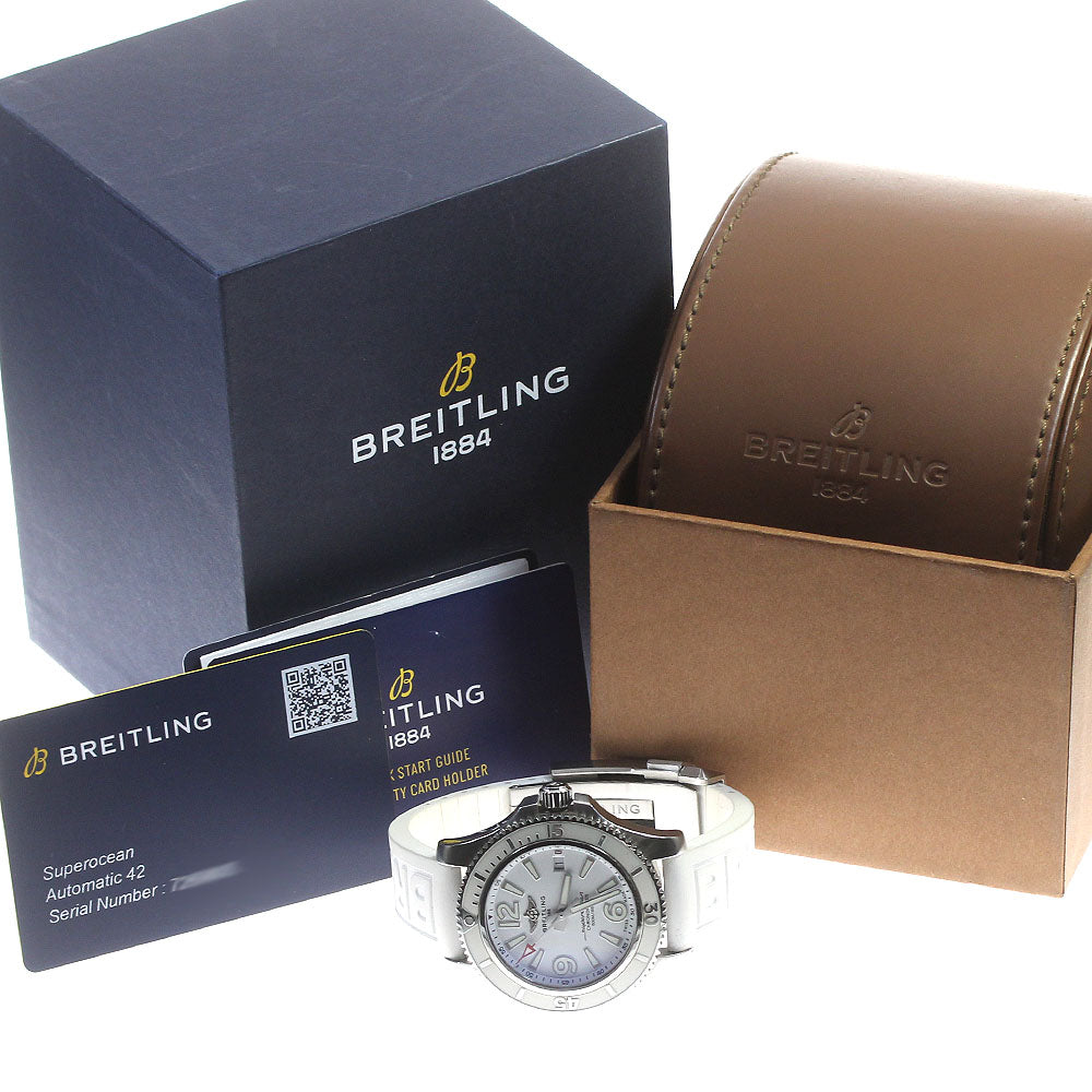 BREITLING Super Ocean 42 A17366 Date white Dial Automatic Men's Watch_844231