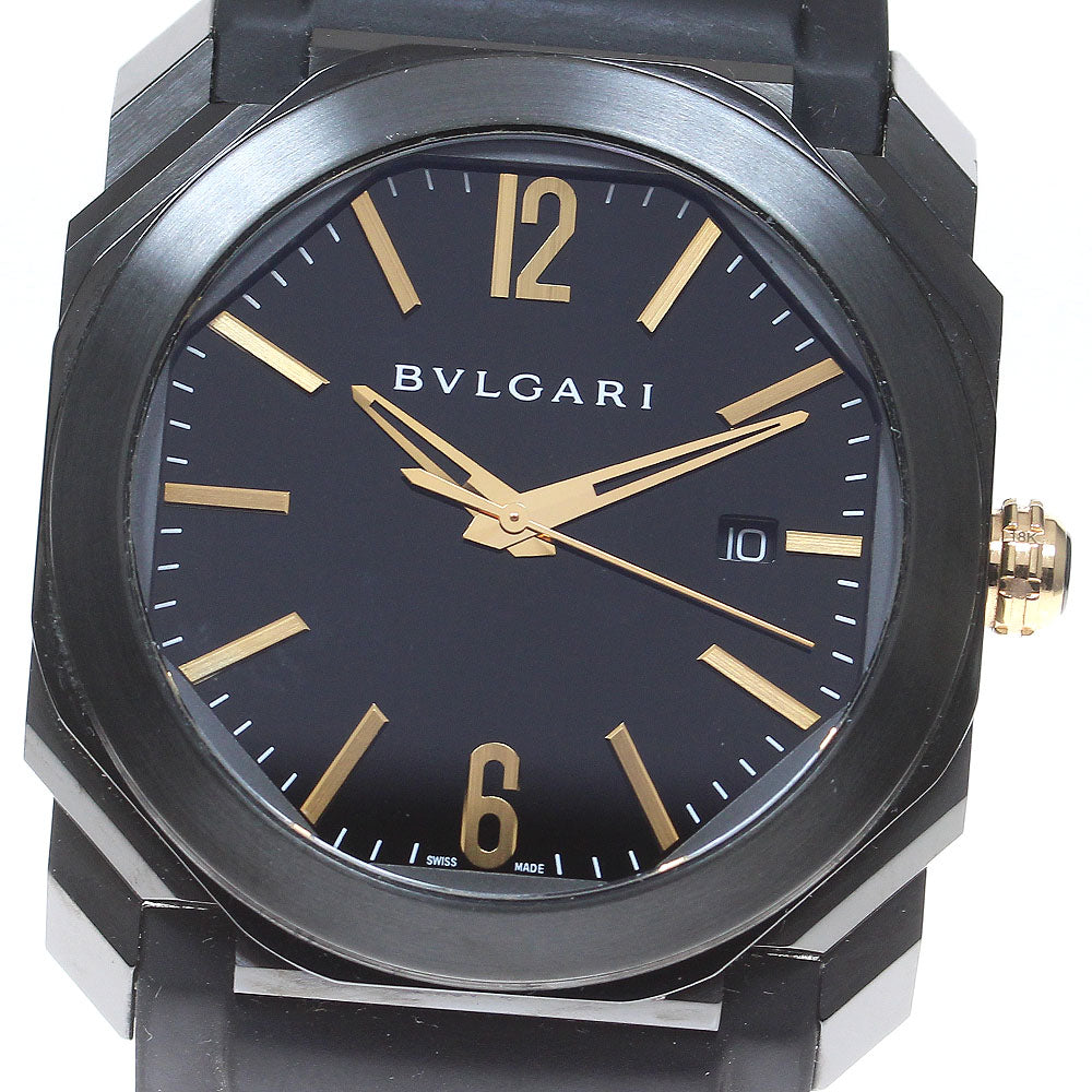 BVLGARI Okto Ultra Nero BG041S/102581 black Dial Automatic Men's Watch_844233