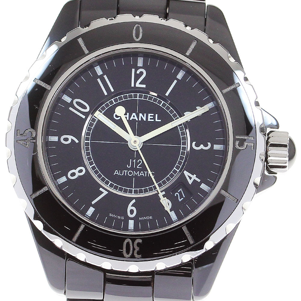 CHANEL J12 H0685 Date black ceramic black Dial Automatic Men's Watch_844234