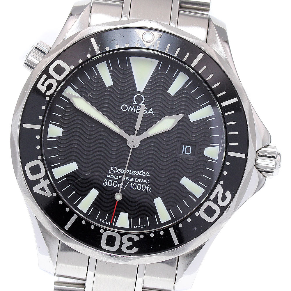 OMEGA Seamaster300 2264.50 Date black Dial Quartz Men's Watch_844244