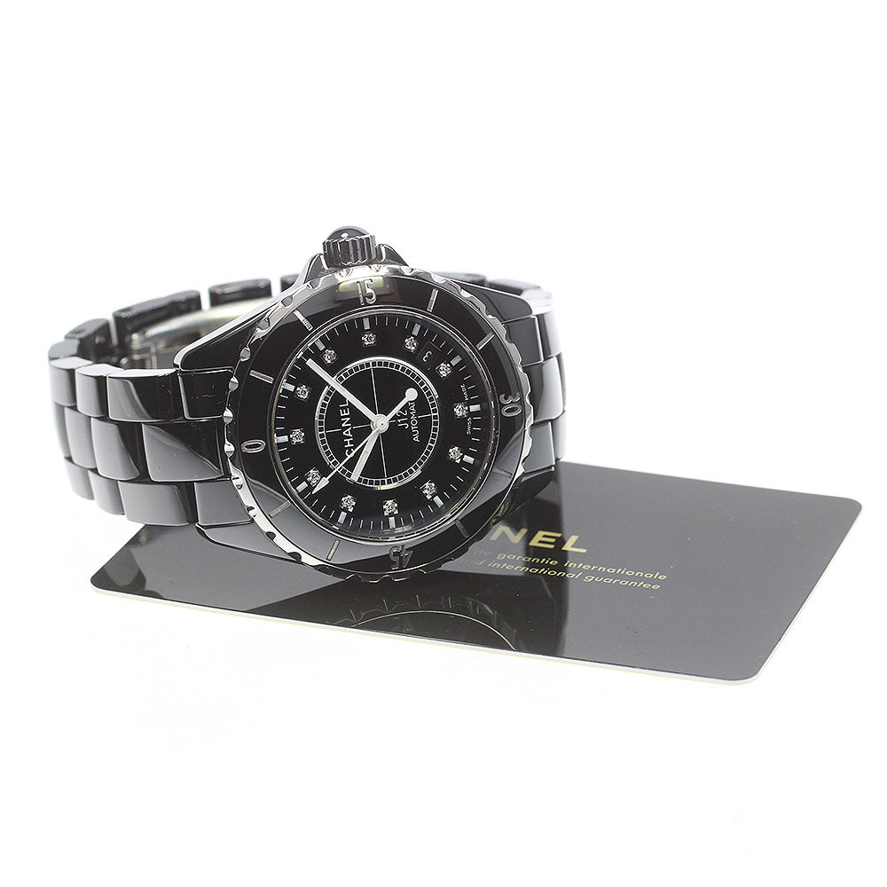 CHANEL J12 H1626 Black ceramic 12P diamond black Dial Automatic Men's_844259