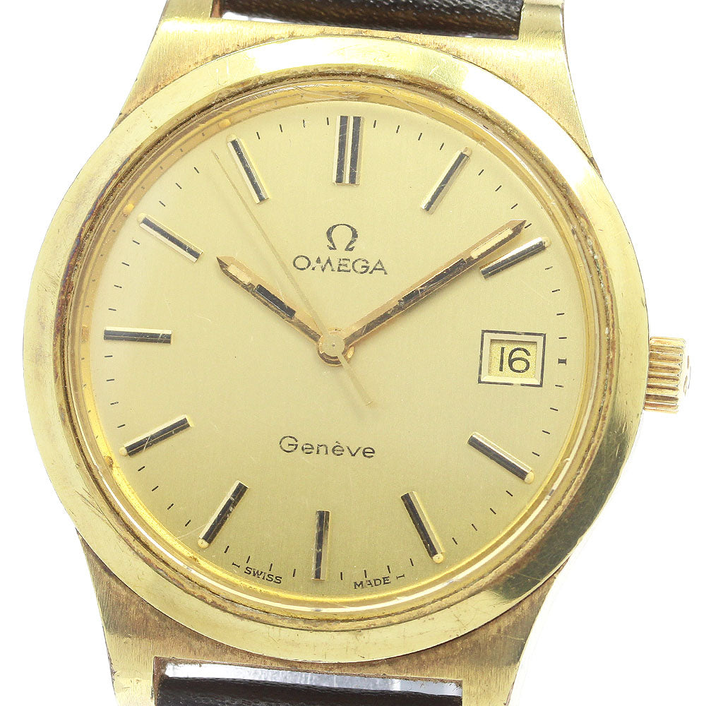 OMEGA Geneve 136.0102 Date Cal.1030 gold Dial Hand Winding Men's Watch_844351