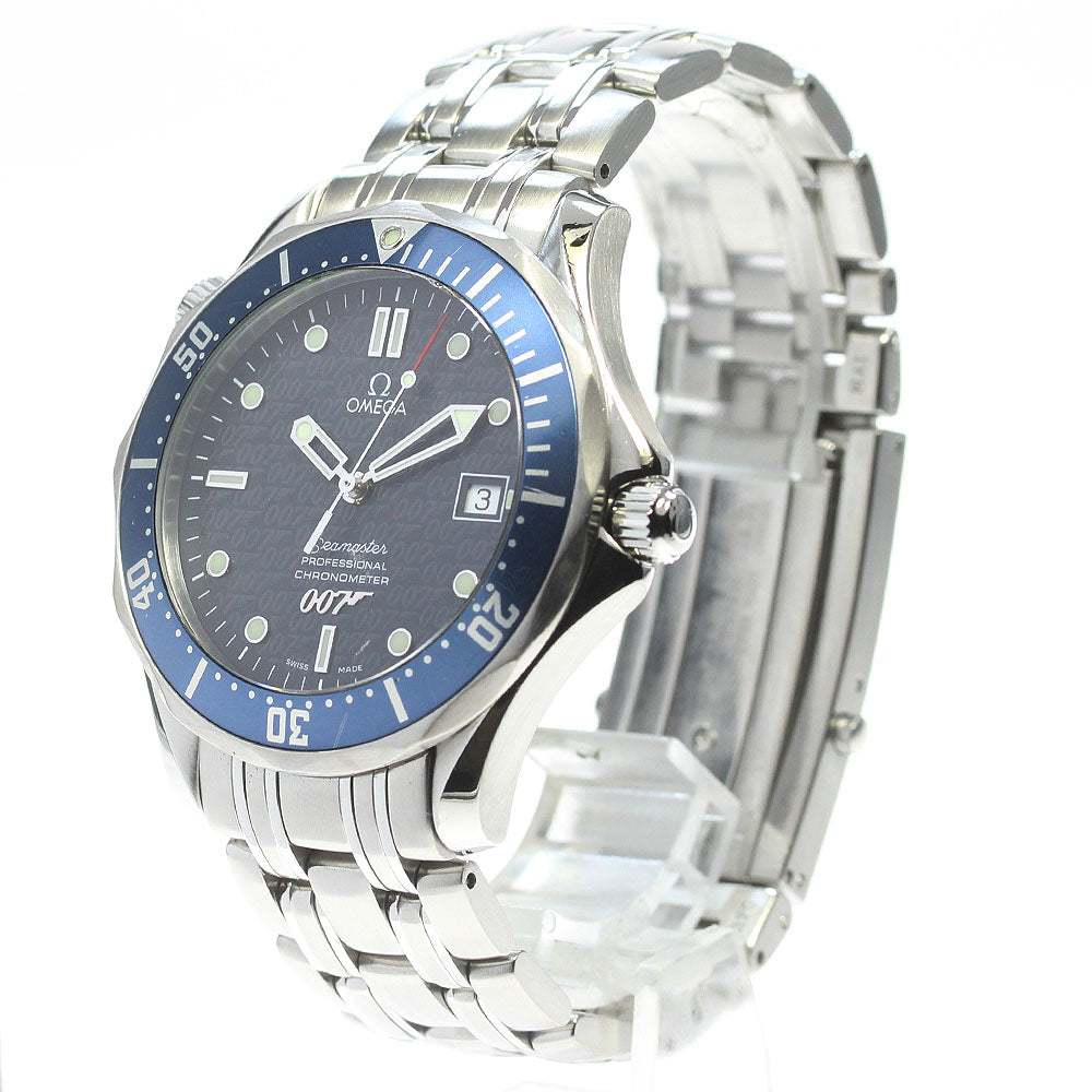 OMEGA Seamaster300 2537.80 007 James Bond Date Navy Dial Automatic Men's Watch_844352