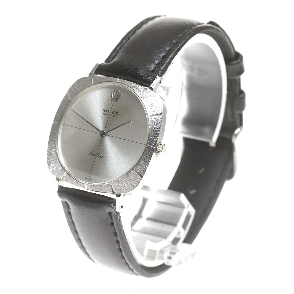 ROLEX Cellini 3736 K18WG cal.1600 Silver Dial Hand Winding Men's Watch_844405