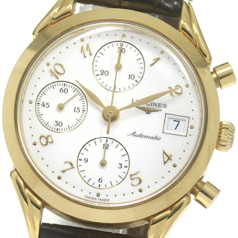 LONGINES L4.642.2 Date Chronograph white Dial Automatic Men's Watch_844418
