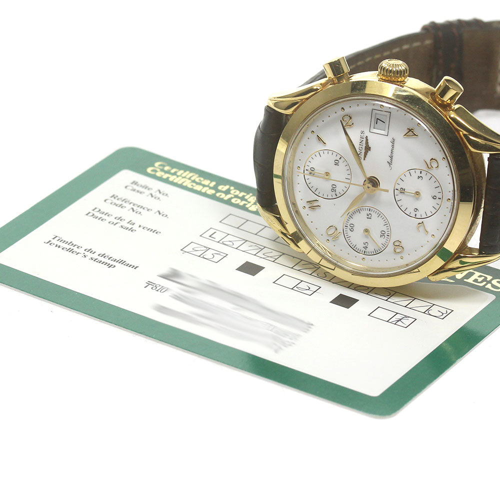 LONGINES L4.642.2 Date Chronograph white Dial Automatic Men's Watch_844418