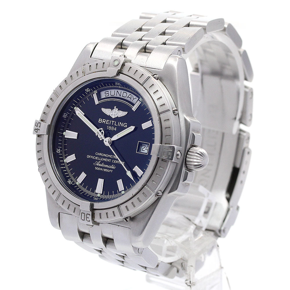 BREITLING Head wind A45355 Day date black Dial Automatic Men's Watch_844427