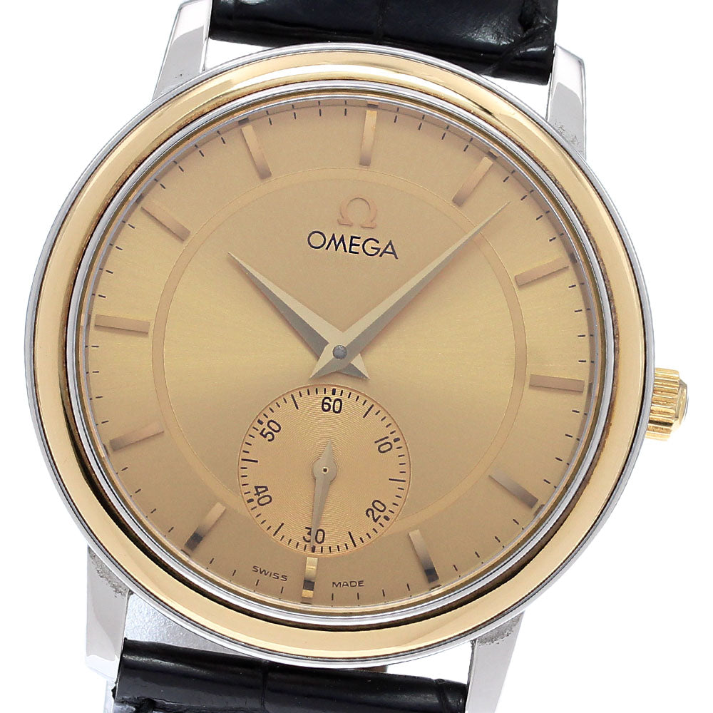 OMEGA De Ville Prestige 4720.11.01 Small seconds gold Dial Hand Winding Men's Watch_844435