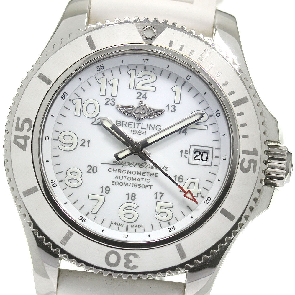 BREITLING Super Ocean II 42 A17365 Date white Dial Automatic Men's Watch_844476