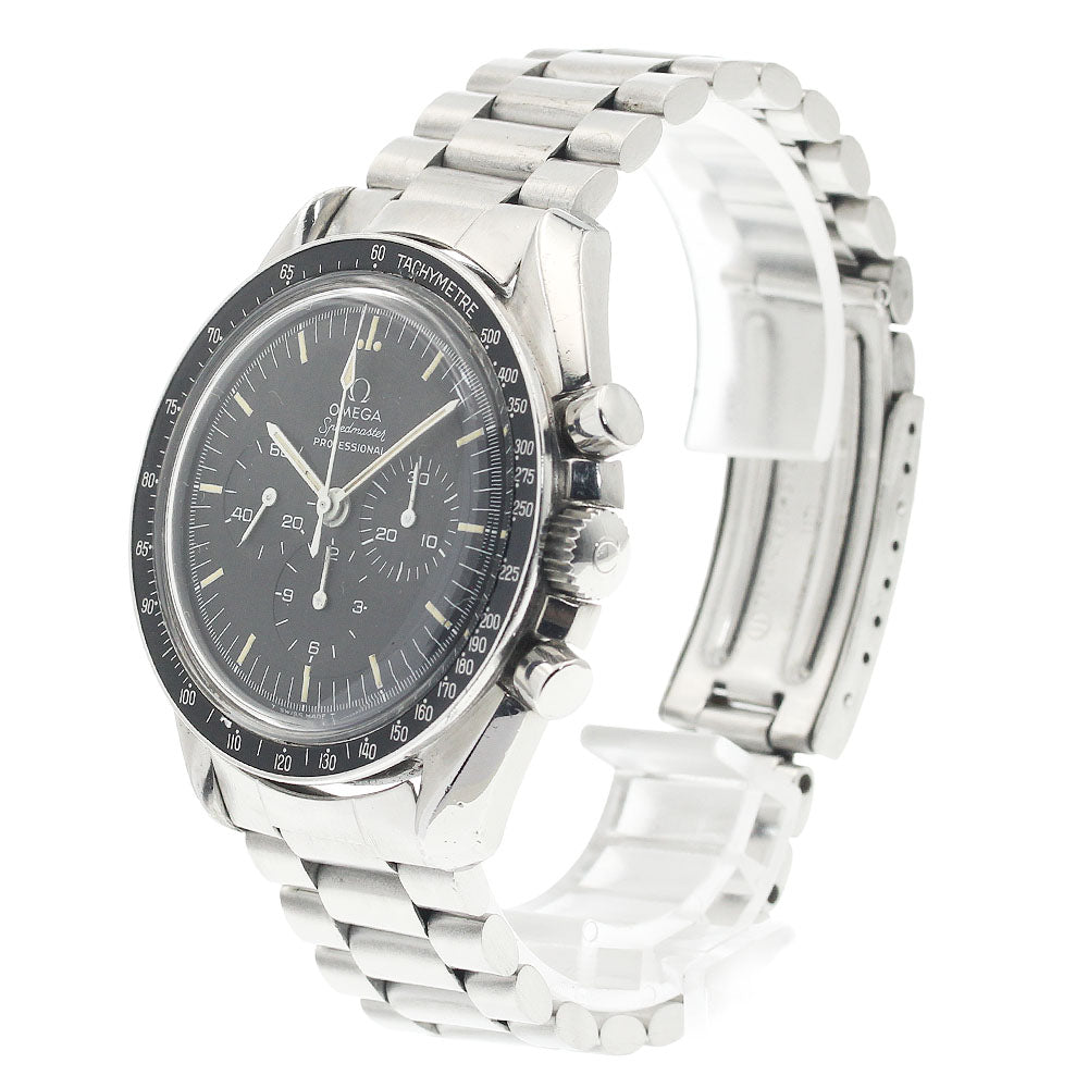 OMEGA Speedmaster Professional 145022-71ST Down R stepped dial cal.861 black Dial Hand Winding Men's Watch_844481