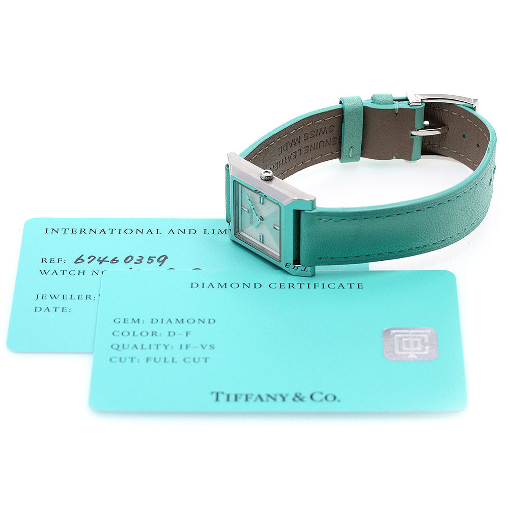 TIFFANY&Co. 1837 Makers 67460359 Square Silver Dial Quartz Ladies Watch_844535