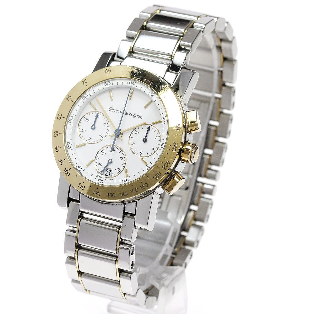 GIRARD PERREGAUX 7001 7700 Chronograph Date white Dial Quartz Men's Watch_844544