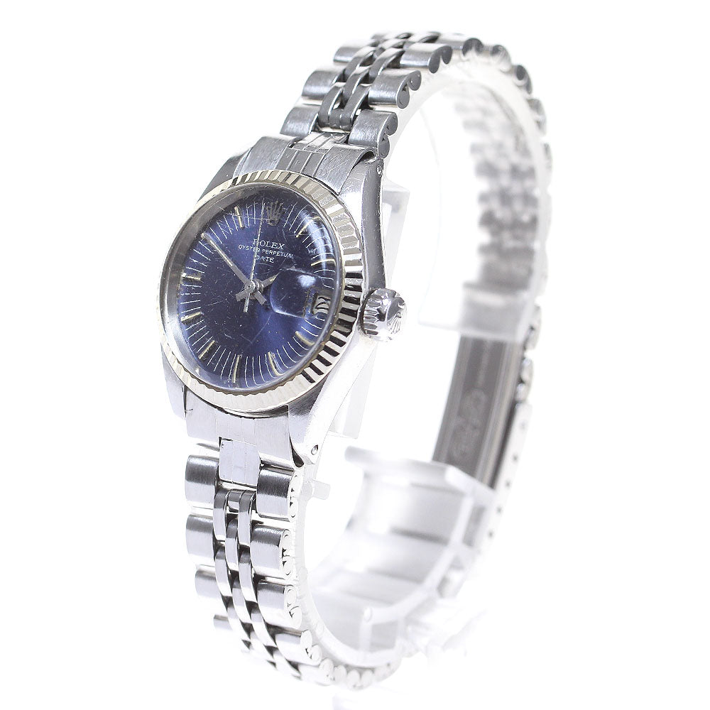 ROLEX Oyster Perpetual Date 6917 Cal.2030 Navy Dial Automatic Ladies_844561