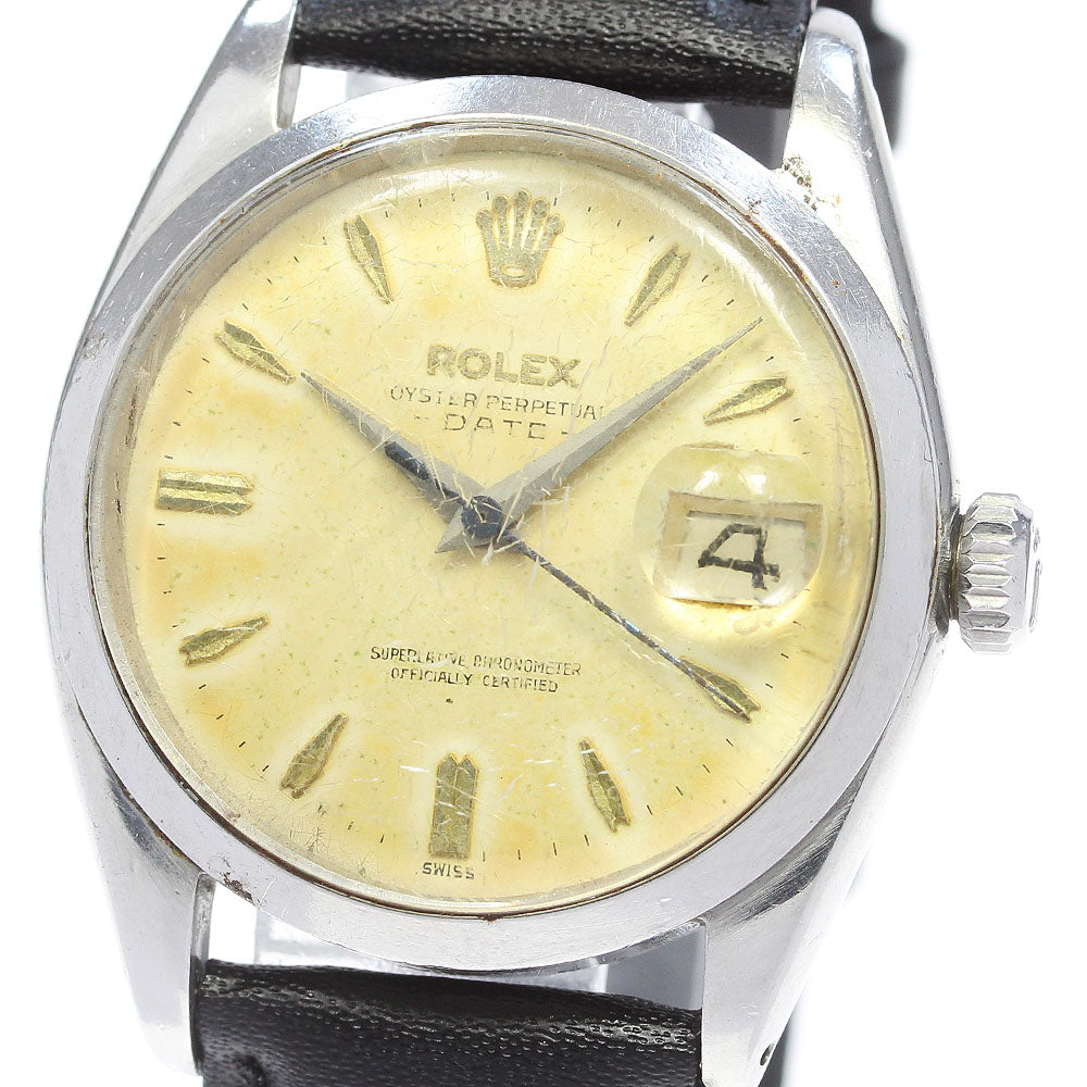 ROLEX Oyster perpetual 1500 Date cal.1560 Silver Dial Automatic Men's Watch_844562