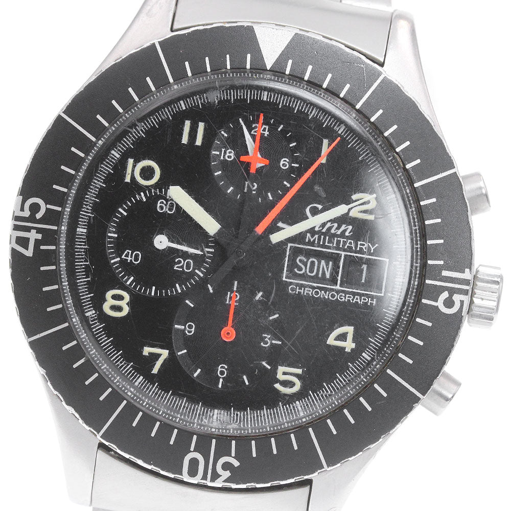 Sinn military pilot 156.B Chronograph day date black Dial Automatic Men's Watch_844572