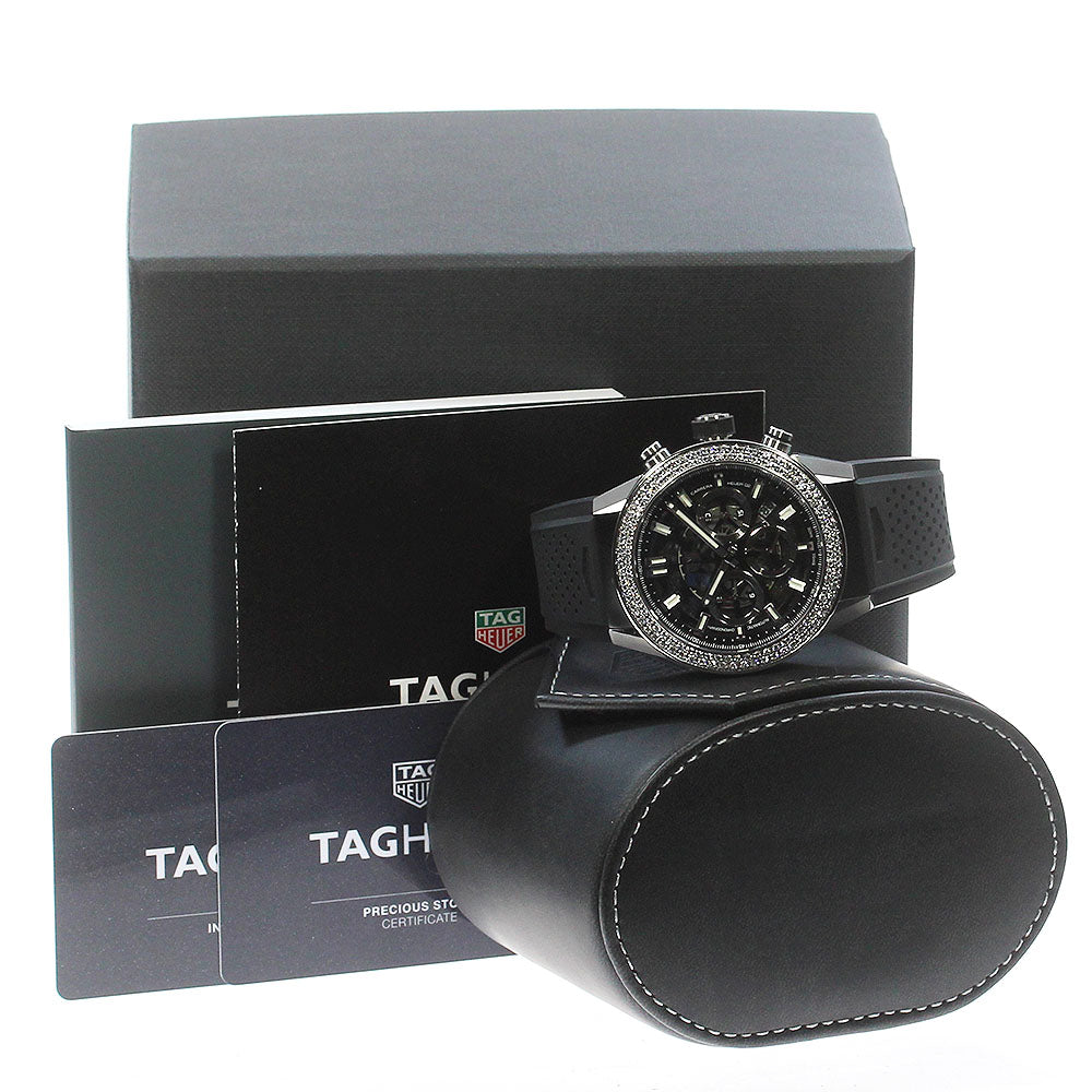 TAG HEUER Carrera Caliber Heuer 02 CBG2A12 Diamond bezel, Japan limited to 50 pieces skeleton Dial Automatic Men's Watch_844575