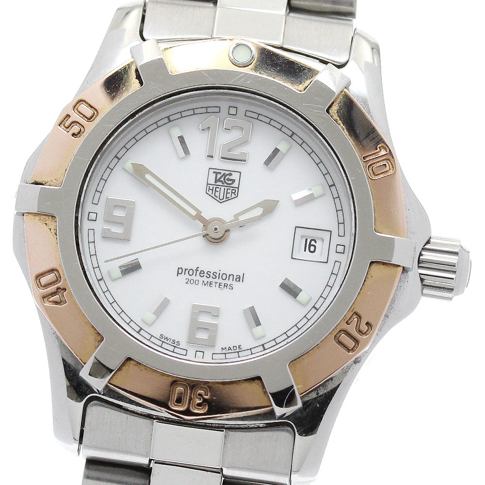TAG HEUER Exclusive WN1350 Date white Dial Quartz Ladies Watch_844603