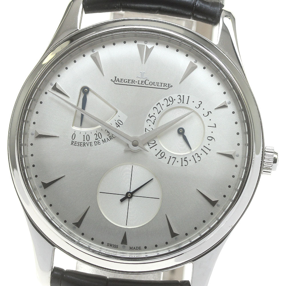 JAEGER-LECOULTRE Master Ultra Slim 176.8.38.S/Q1378420 Power reserve Silver Dial Automatic Men's Watch_844741