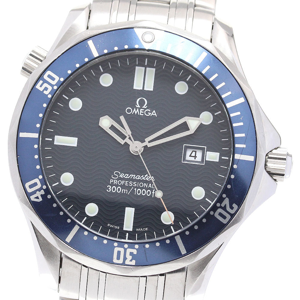 OMEGA Seamaster300 2541.80 Date Navy Dial Quartz Men's Watch_844821