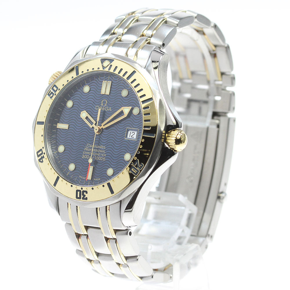 OMEGA Seamaster300 2352.80 Date Navy Dial Automatic Boy's Watch_844845