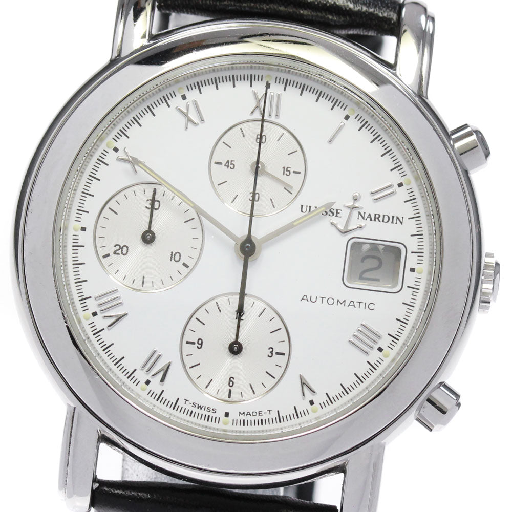Ulysse Nardin San Marco 433-77-30 Chronograph White Dial Automatic Men's _844877