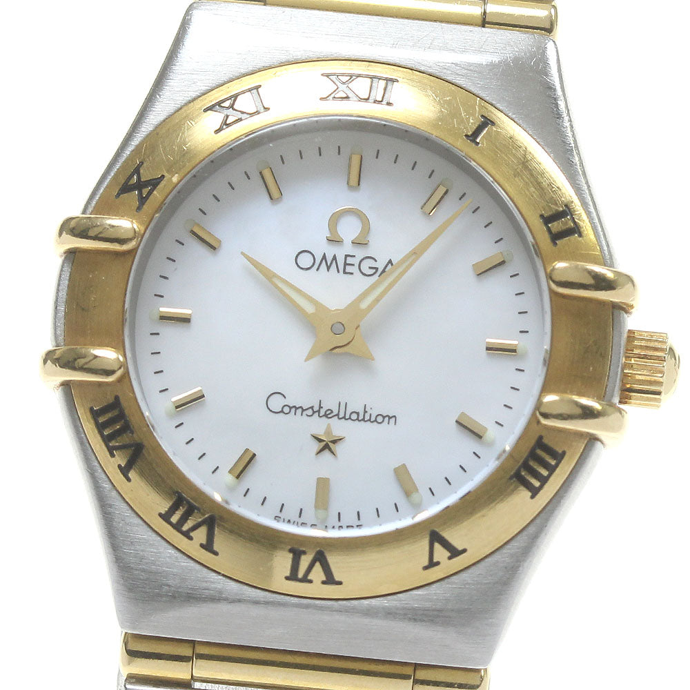 OMEGA Constellation Mini 1262.70 YG bezel full bar Quartz Ladies Watch_844931