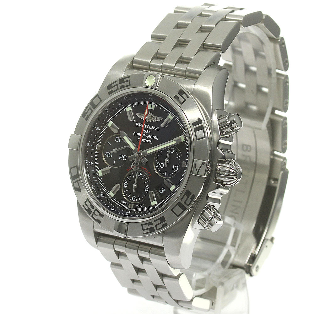BREITLING Chronomat44 AB0116 Chronograph Date black Dial Automatic Men's_845012