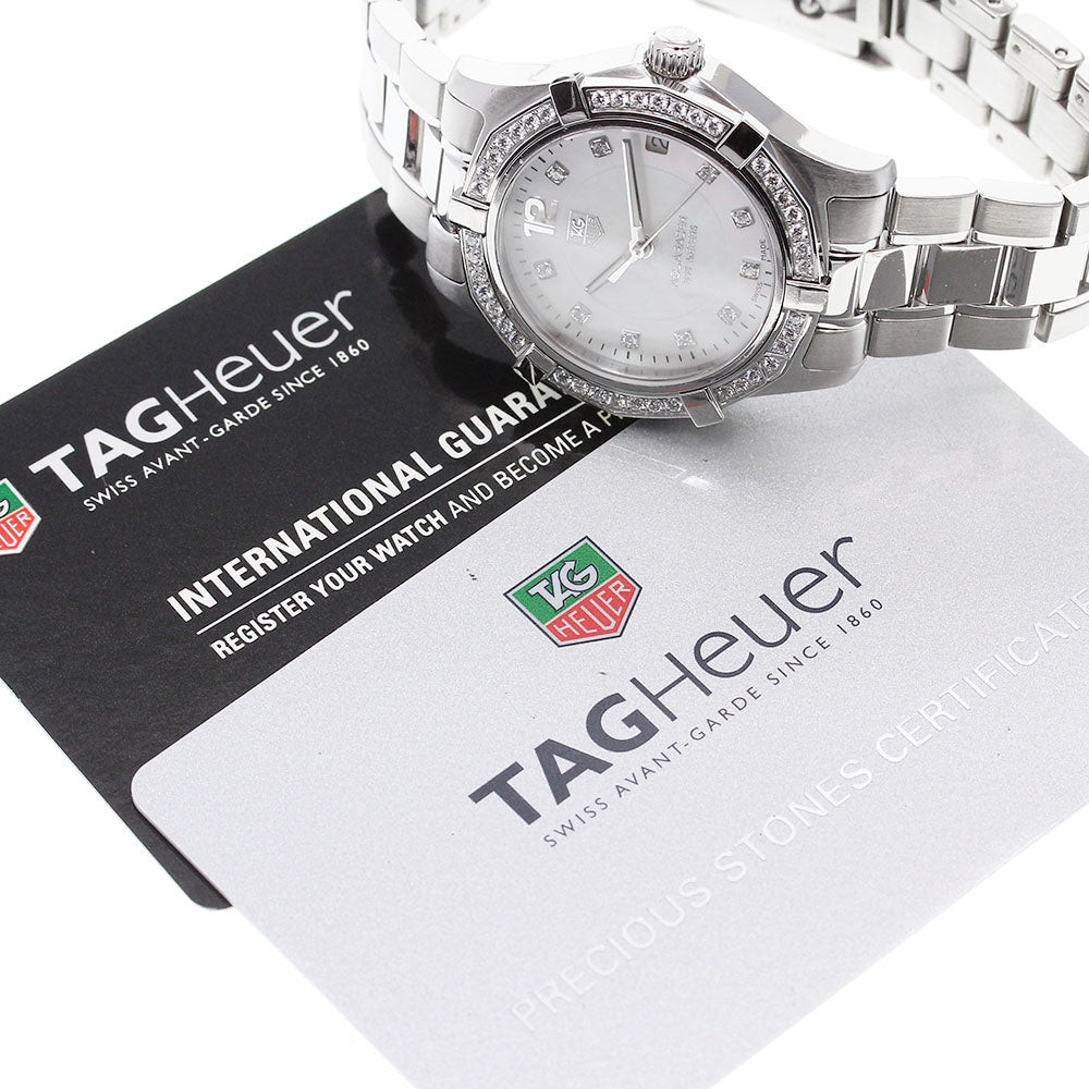TAG HEUER Aqua racer WAF1313 Date white Dial Quartz Ladies Watch_845099