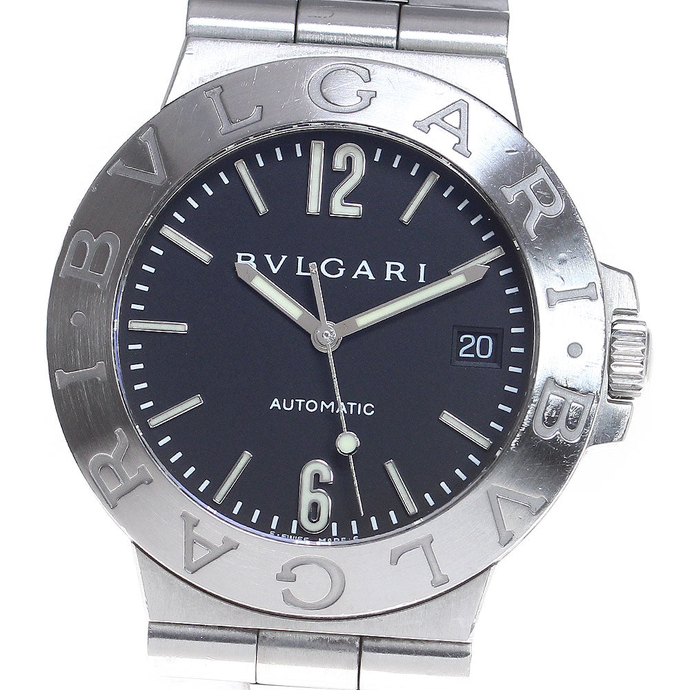 BVLGARI Diagono Sports LCV38S Date black Dial Automatic Men's Watch_845109