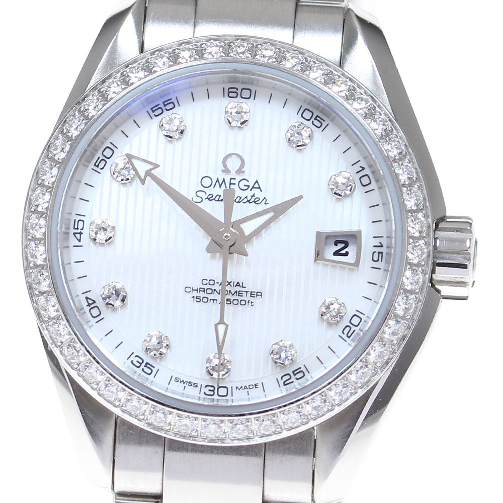 OMEGA Seamaster Aqua Terra 231.15.30.20.55.001 11P diamond diamond bezel White shell Dial Automatic Ladies Watch_845147