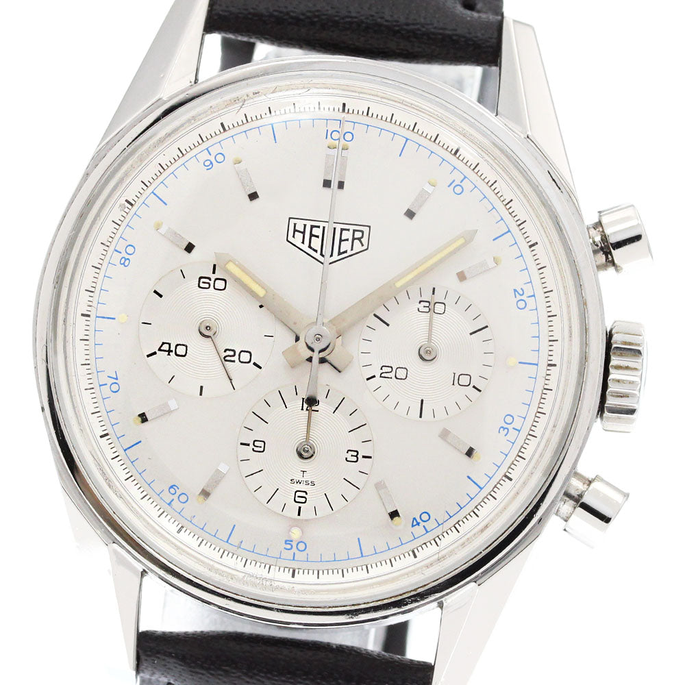 Heuer Classic Carrera CS3110 Chronograph Silver Dial Hand Winding Men's_845300