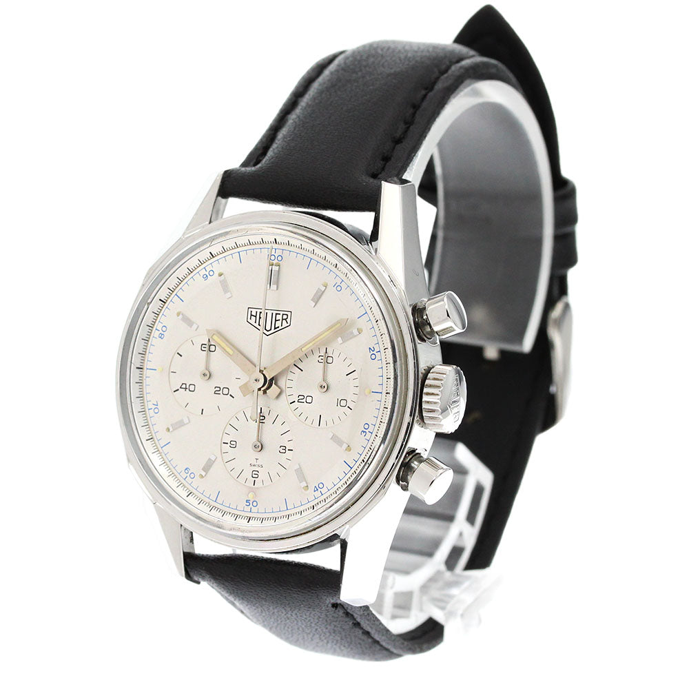 Heuer Classic Carrera CS3110 Chronograph Silver Dial Hand Winding Men's_845300