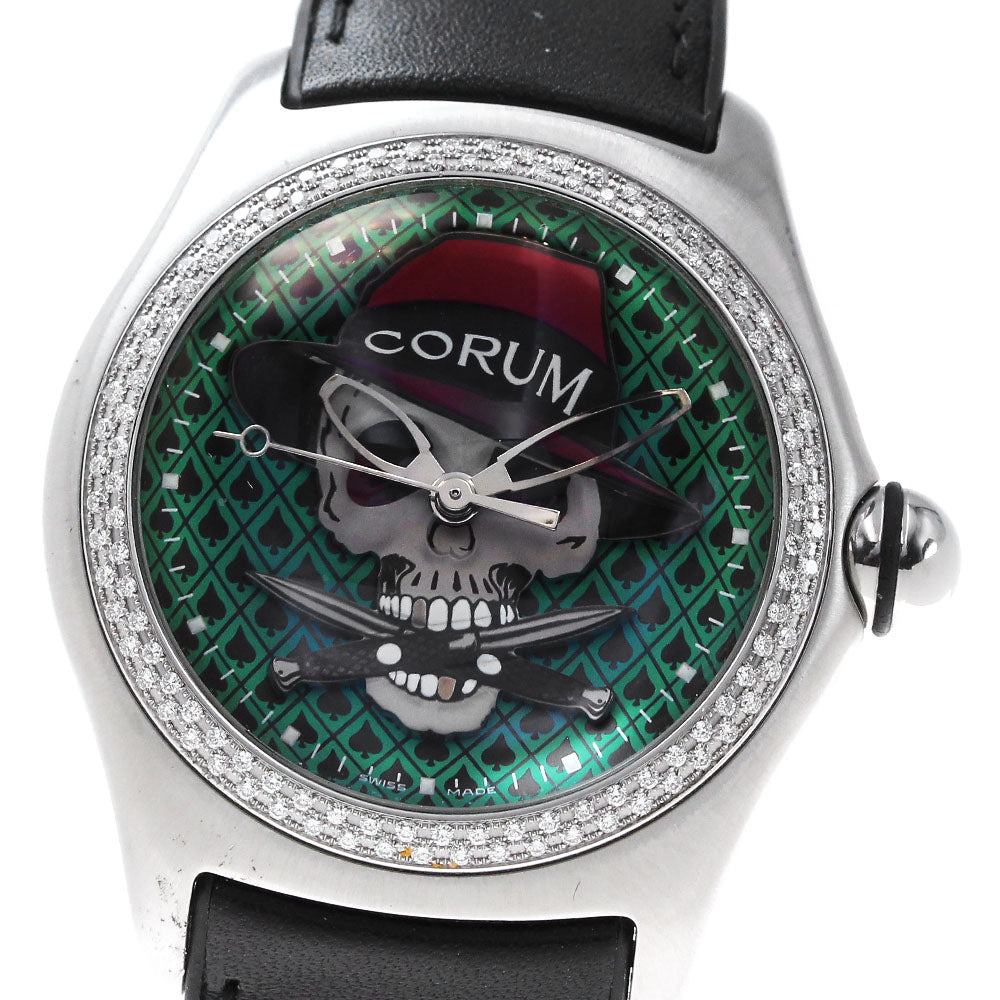 CORUM Bubble gang 08.0004 Bezel Diamond green Dial Automatic Men's Watch_845304