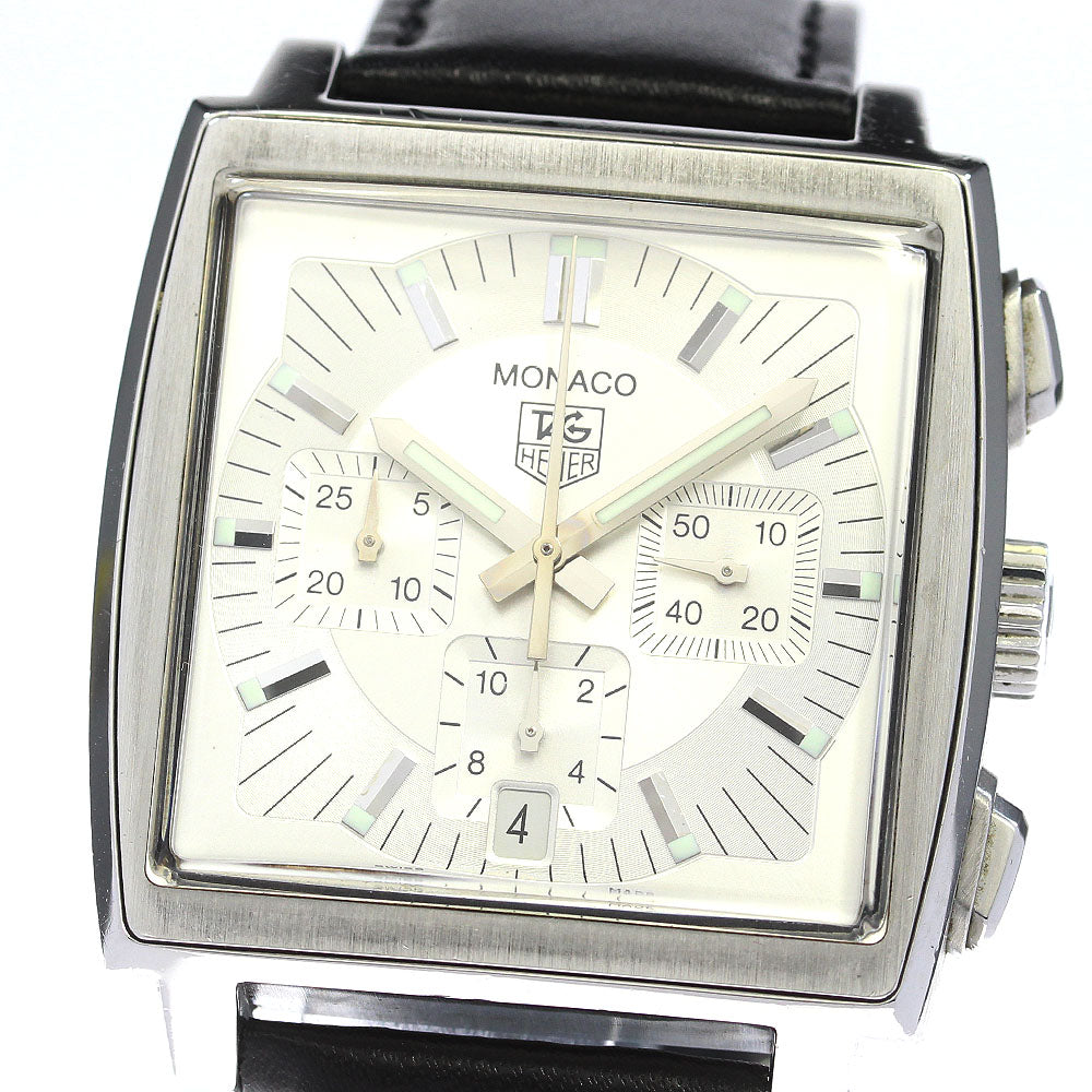 TAG HEUER Monaco CW2112.FC6177 Chronograph Silver Dial Automatic Men's _845311