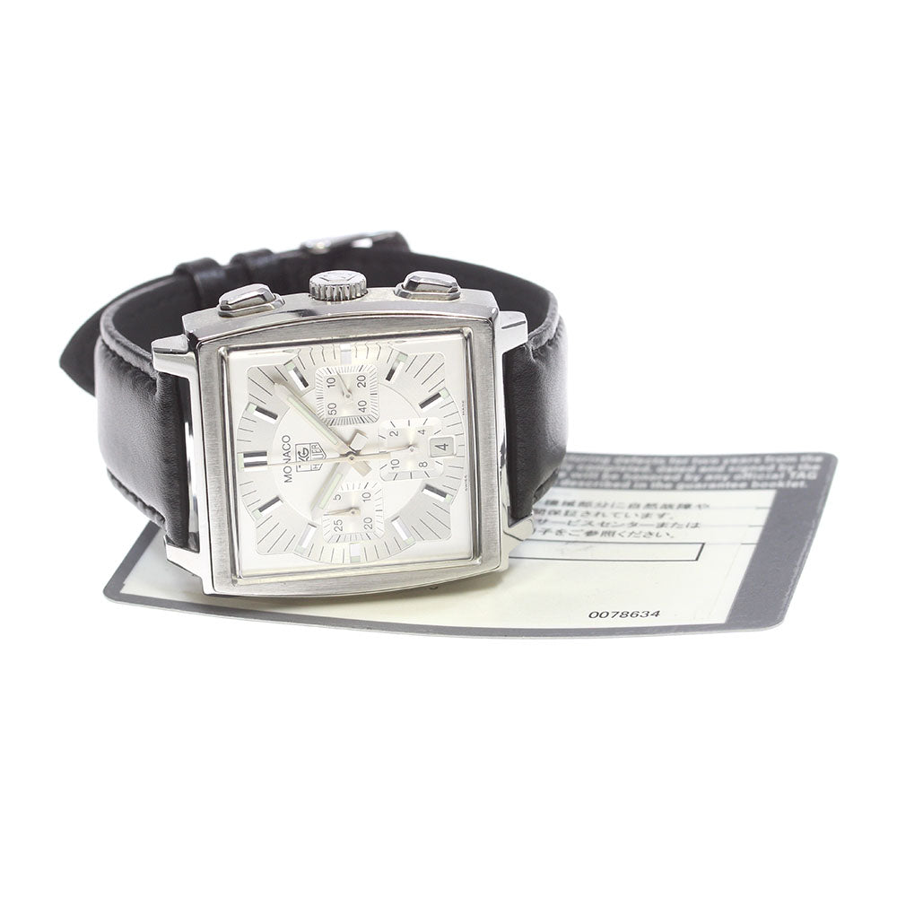 TAG HEUER Monaco CW2112.FC6177 Chronograph Silver Dial Automatic Men's _845311