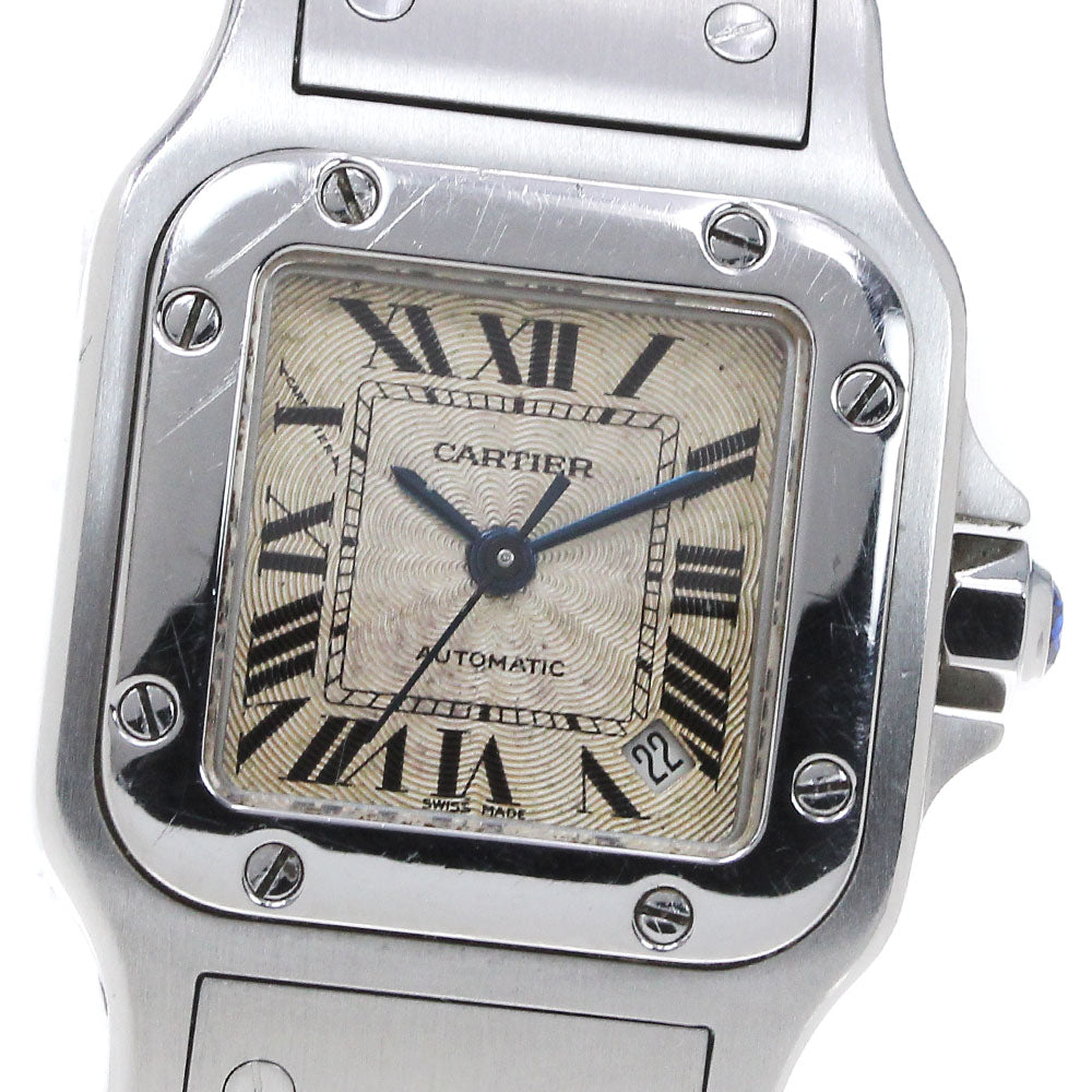 CARTIER Santos Galbee SM W20054D6 Date Silver Dial Automatic Ladies Watch_845334