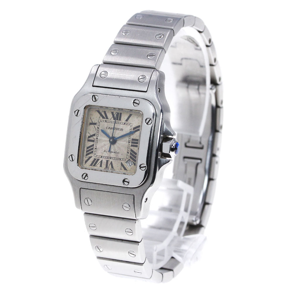 CARTIER Santos Galbee SM W20054D6 Date Silver Dial Automatic Ladies Watch_845334