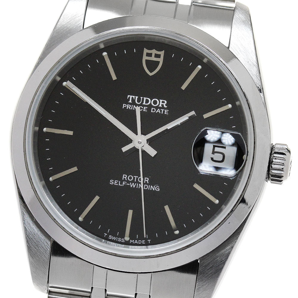 TUDOR Prince Date 74000N Black Dial Automatic Boy's Watch_845379
