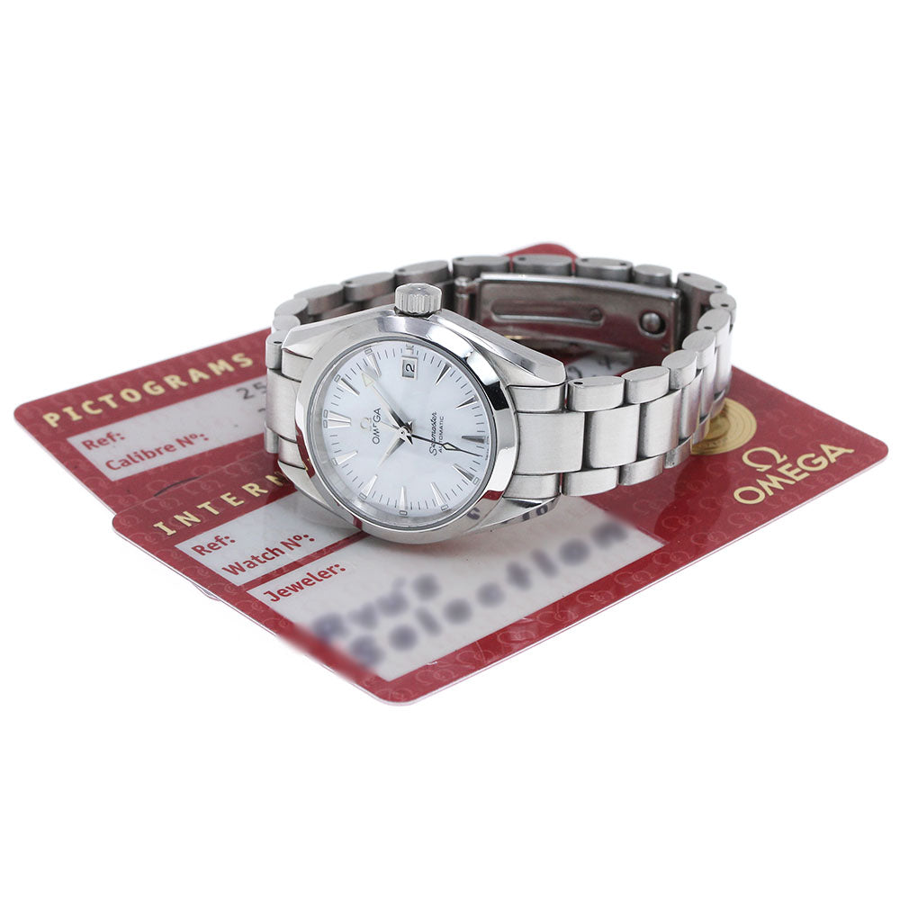 OMEGA Seamaster Aqua Terra 2573.70 Date White shell Dial Automatic Ladies Watch_845391