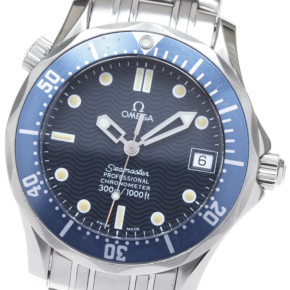 OMEGA Seamaster 300 2551.80 Date Navy Dial Automatic Boy's Watch_845393
