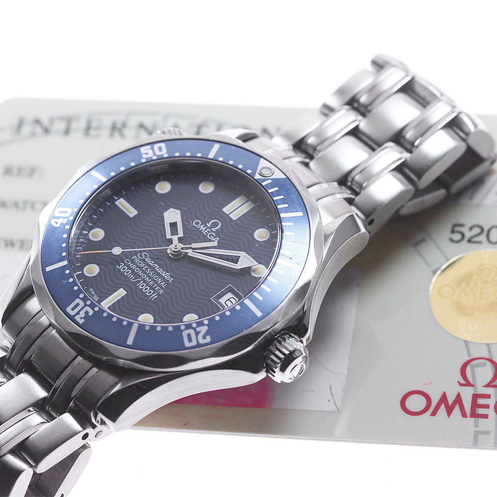 OMEGA Seamaster 300 2551.80 Date Navy Dial Automatic Boy's Watch_845393