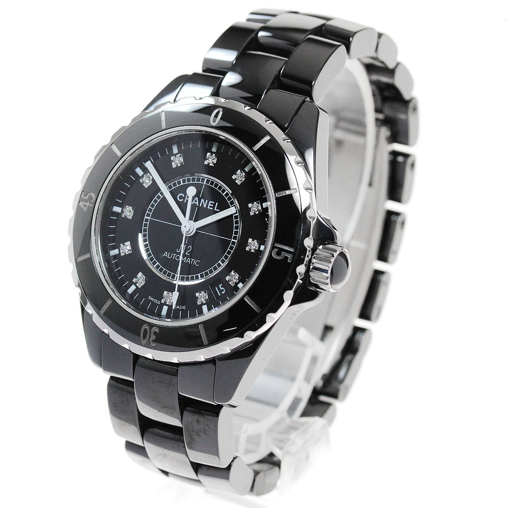 CHANEL J12 H1626 Black ceramic 12P diamond black Dial Automatic Men's_845404