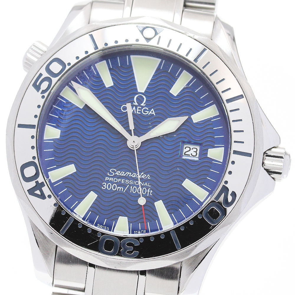 OMEGA Seamaster300 2265.80 Date blue Dial Quartz Men's Watch_845411